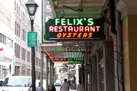 Felix's new orleans - Locally owned and operated since it began in the 1940s, Felix's is known as the first name in the oyster business. Enjoy freshly shucked oysters, seafood snacks and New Orleans classics.